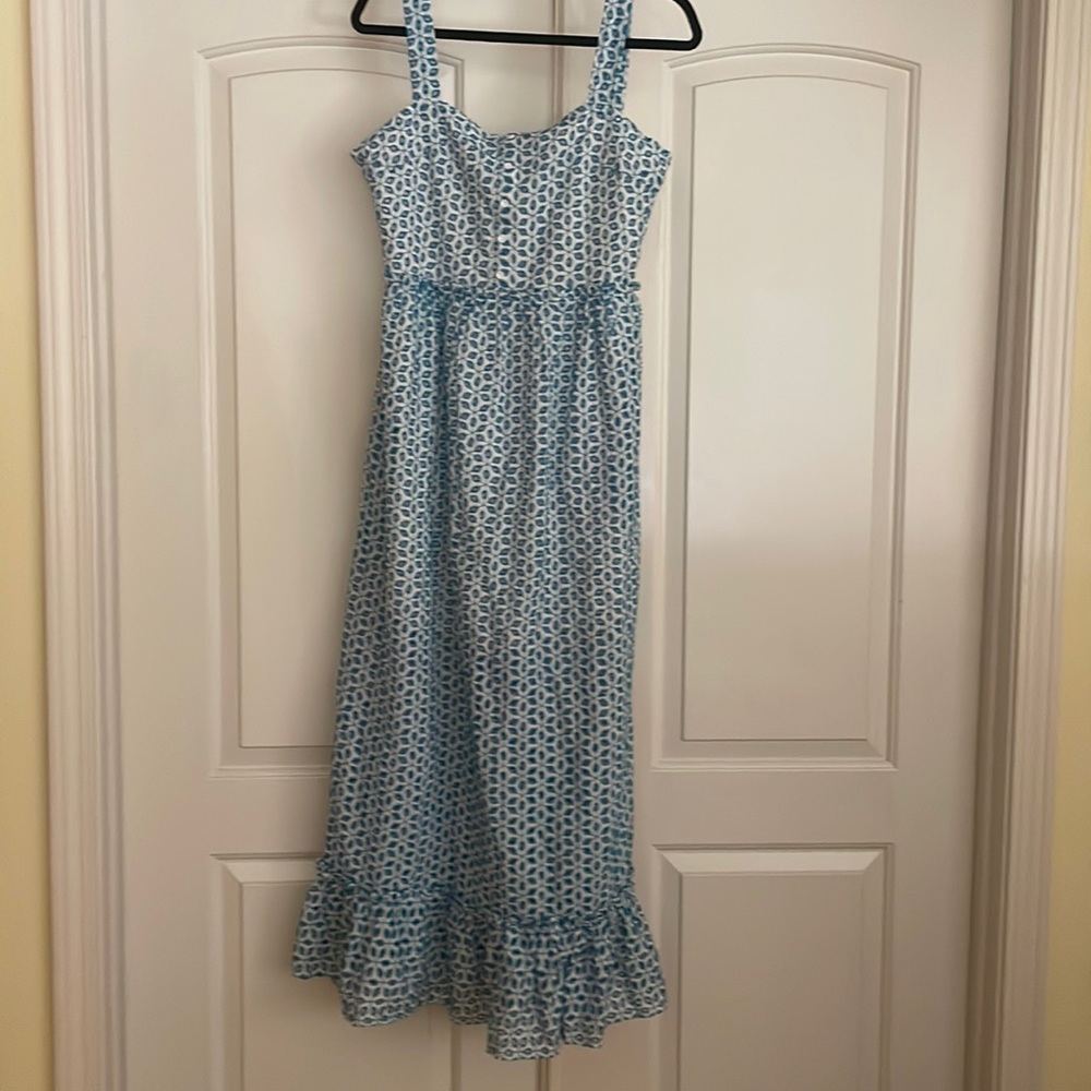 Eyelet embroidery maxi summer dress new